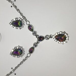 Mystic Topaz Necklace and Earrings